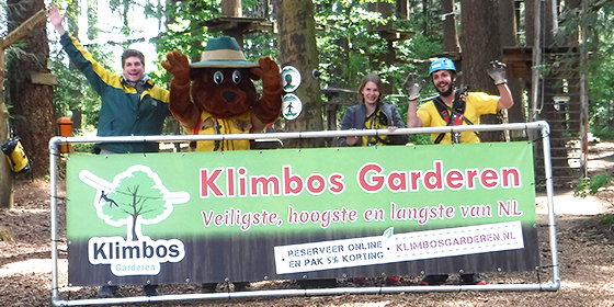 Bollo the Bear visiting Klimbos Garderen