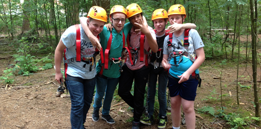 Prize winners in the climbing forest